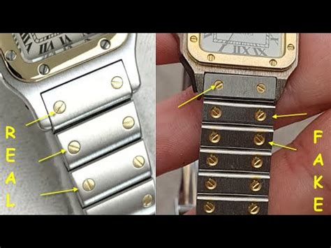 how to spot a fake cartier santos 100 watch|cartier santos 100 chrono.